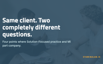 Solution-Focused Practice and Motivational Interviewing: Four Points of Departure